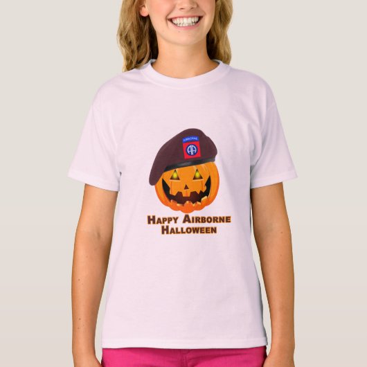 第82空挺師団 - ハッピー・エアボーン・ハロウィン! Tシャツ (正面)