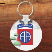 第82空挺師団、パラトロオペル、シニアジャンプ翼 キーホルダー (正面)