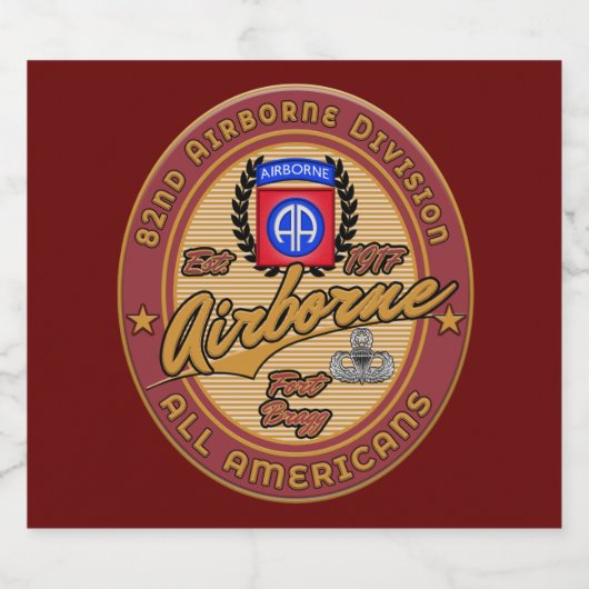 第82空挺師団 ビールラベル (シングルラベル)