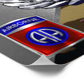 第82空挺師団 ポスター (角)