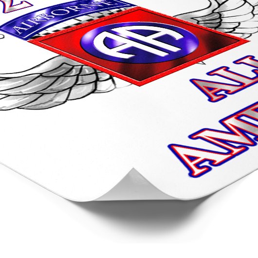 第82空挺師団 ポスター (角)