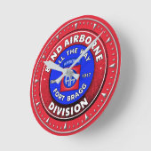 第82空挺師団  ラウンド壁時計 (傾斜)