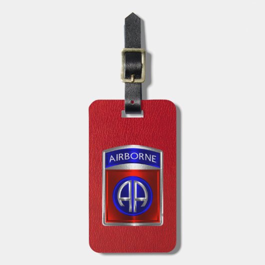 第82空挺師団 ラゲッジタグ (正面縦)