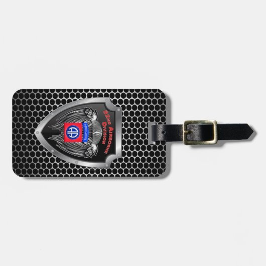 第82空挺師団「全アメリカ人」 ラゲッジタグ (正面横)