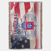 第82空挺師団「空挺師団」 スローブランケット (正面縦)