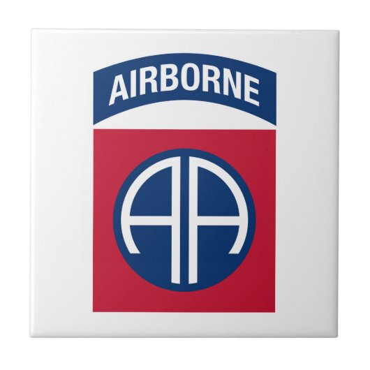 第82空挺師団 記章 軍人・退役軍人 タイル (正面)
