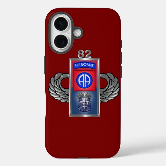 第82空挺師団 Case-Mate iPhoneケース (裏面)
