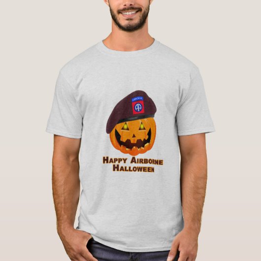 第82空挺師団 – Happy Airborne Tシャツ (正面)