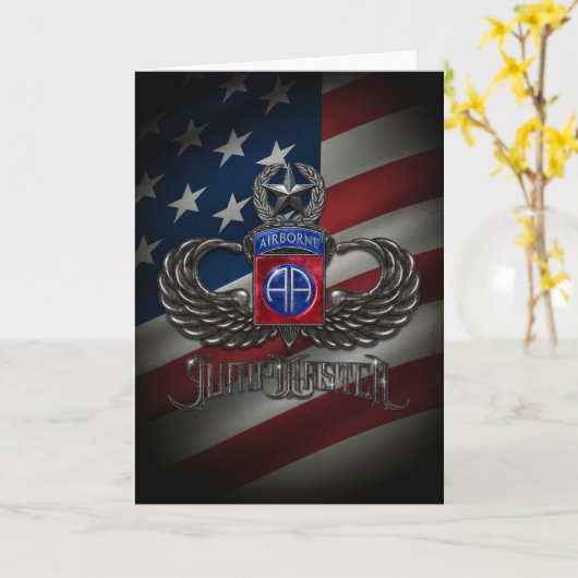 第82空挺軍機マスター カード (黄色い花)