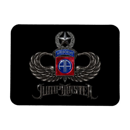 第82空挺軍機マスター マグネット (横)