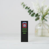 第82空挺部門フラッシュパッチProfile Card スキニー名刺 (スタンド正面)