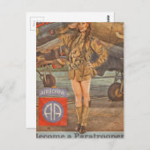 第82空挺部隊に参加 ポストカード (正面/裏面)