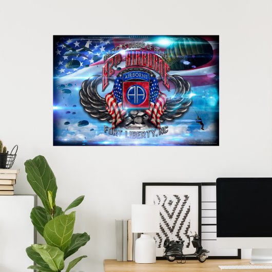 第82空挺部隊 ポスター (ホームオフィス)