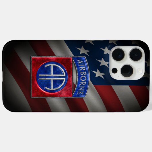 第82空挺部隊 Case-Mate iPhoneケース (裏面 (横))