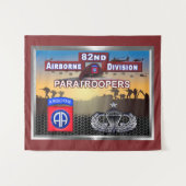 第82空降師団 シニア ウィングス タペストリー (正面(横))