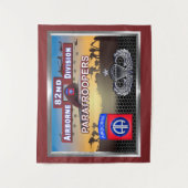 第82空降師団 シニア ウィングス タペストリー (正面)