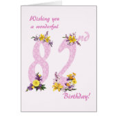 第82誕生日花飾数 (正面)