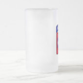 第82 ABN DIVの空挺師団の退役軍人の獣医 フロストグラスビールジョッキ (中央)