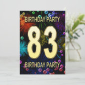 第83回バースデーパーティー招待花火大会 招待状 (スタンド正面)