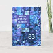 第83誕生日ブラザーブルースクウェア カード (正面)