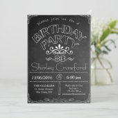 第83黒板誕生祝い招待状 招待状 (スタンド正面)