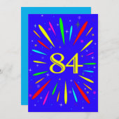 第84回バースデーパーティーの招待状の爆発 招待状 (正面/裏面)