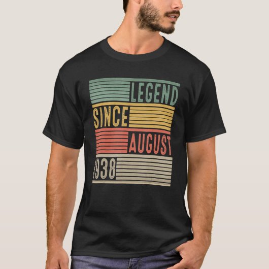 第84誕生日伝説1938 84威厳がある年 Tシャツ (正面)
