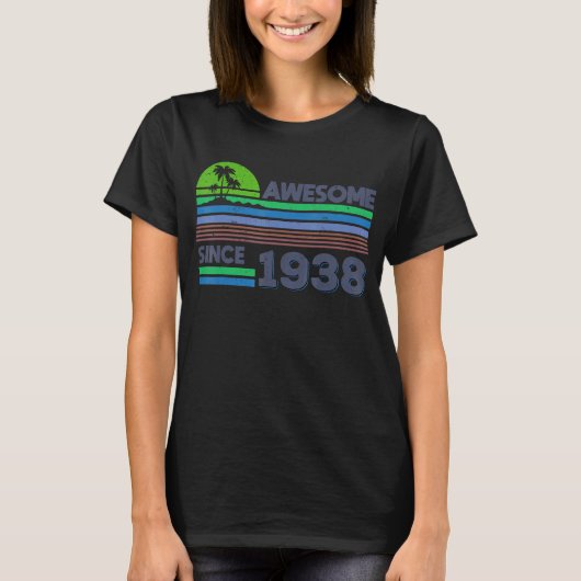 第84誕生日女子1938素晴らし年以降 Tシャツ (正面)