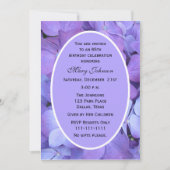 第85回バースデーパーティー招待紫陽花 招待状 (正面)