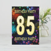 第85回バースデーパーティー招待花火大会 招待状 (スタンド正面)