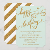 第85回第85回誕生日パーティーお祝い 招待状 (正面/裏面)