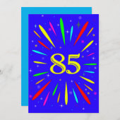 第85回誕生日パーティーの招待状の爆発 招待状 (正面/裏面)