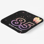 第85回誕生日パーティー風船と紙吹雪 ペーパープレート (傾斜あり)