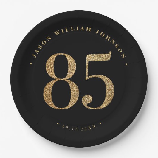 第85回誕生日パーティー ペーパープレート (正面)