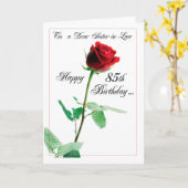 第85期義妹誕生日レッドローズ カード (黄色い花)