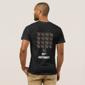 第85誕生日Tシャツ(ろうそく付) Tシャツ (裏面フル)