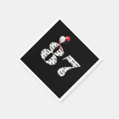 第87回誕生日パーティー風船 スタンダードカクテルナプキン (角)