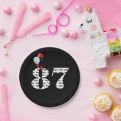 第87回誕生日パーティー風船 ペーパープレート (パーティー)