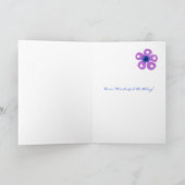 第87祖母のためのバースデー・カード-花 カード (内部)