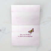 第87誕生日蝶オンコーンフラワーカード カード (内部)