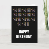 第87誕生日（ろうそく） カード (正面)