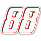 第88号カスタムカットステッカー シール (正面)