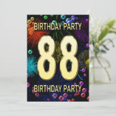 第88回バースデーパーティー招待花火大会 招待状 (スタンド正面)