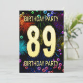 第89回バースデーパーティー招待花火大会 招待状 (スタンド正面)