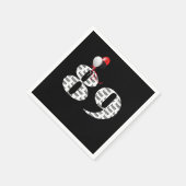 第89回誕生日パーティー風船 スタンダードカクテルナプキン (角)