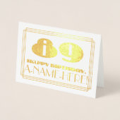 第89誕生日名前+アールデコの検索"89" 箔カード (正面)
