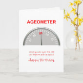 第89誕生日、Ageometerの読書 カード (黄色い花)