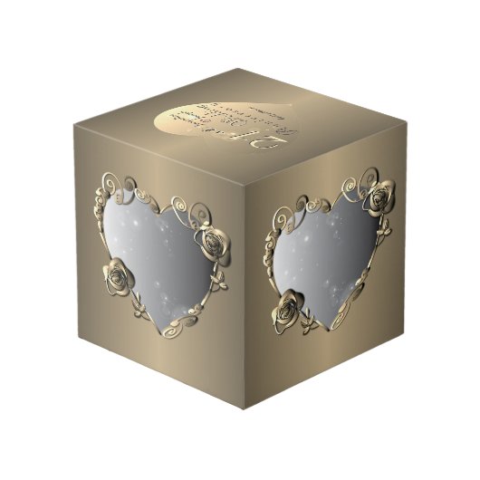 第8・19位の銅/第21位の真鍮バラハート4枚 フォトキューブ (裏面アングル)