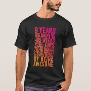 第9おもしろい誕生日ワイシャツ旧メおもしろいートル9年 Tシャツ