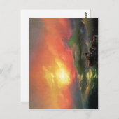 第9の波(1850)、Ivan Aivazovsky著。油 ポストカード (正面/裏面)